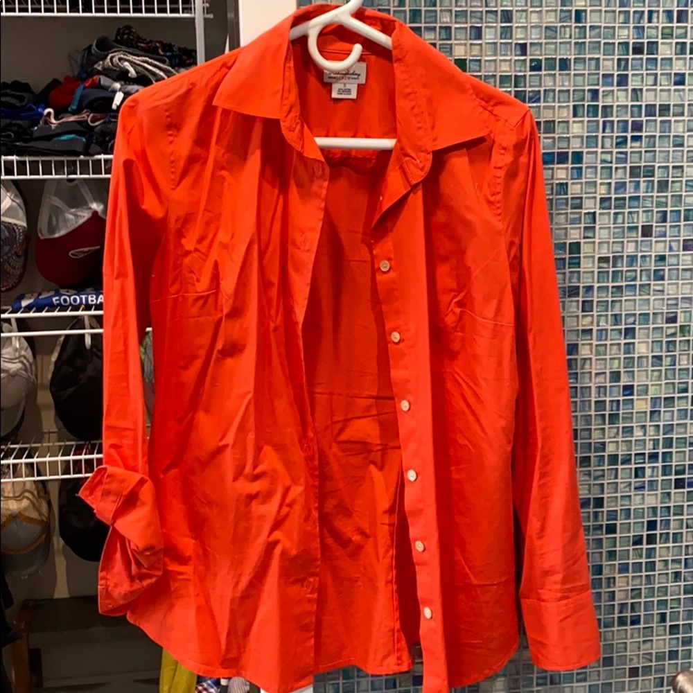 Orange Button Down - image 1